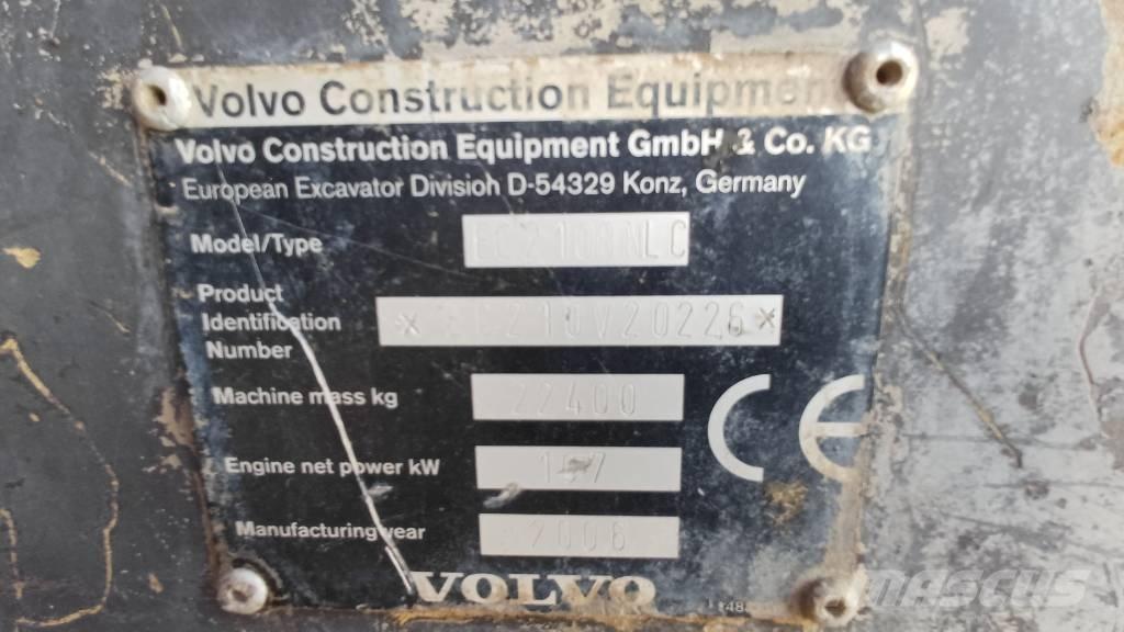 Volvo EC 210 B N LC Escavatori cingolati