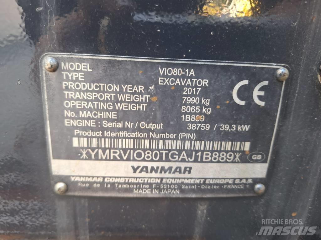 Yanmar Vio 80-1A Escavatori medi 7t - 12t