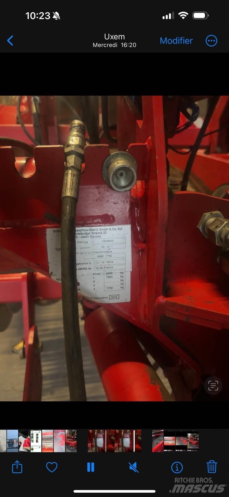 Grimme gt170 Tagliatrice di Bulbi
