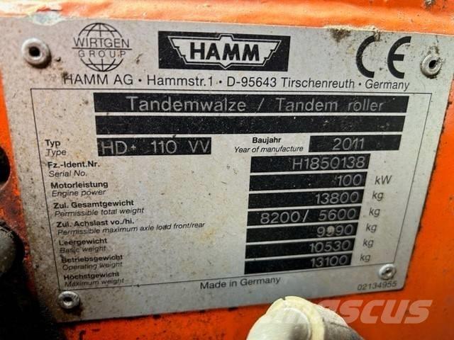 Hamm HD 110 Rulli a doppio tamburo