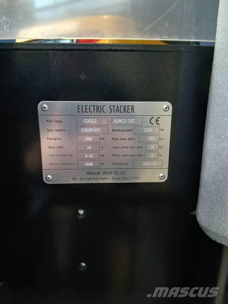 Hangcha CDD12 - LI-ION Transpallet uomo a terra