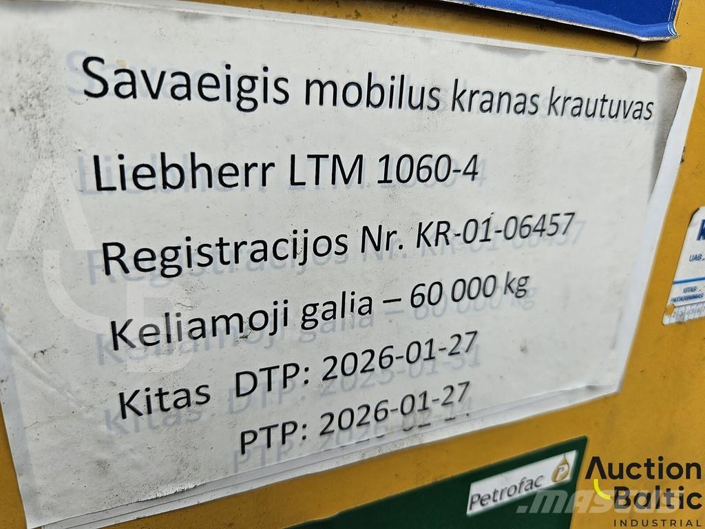 Liebherr LTM 1060 Autogru