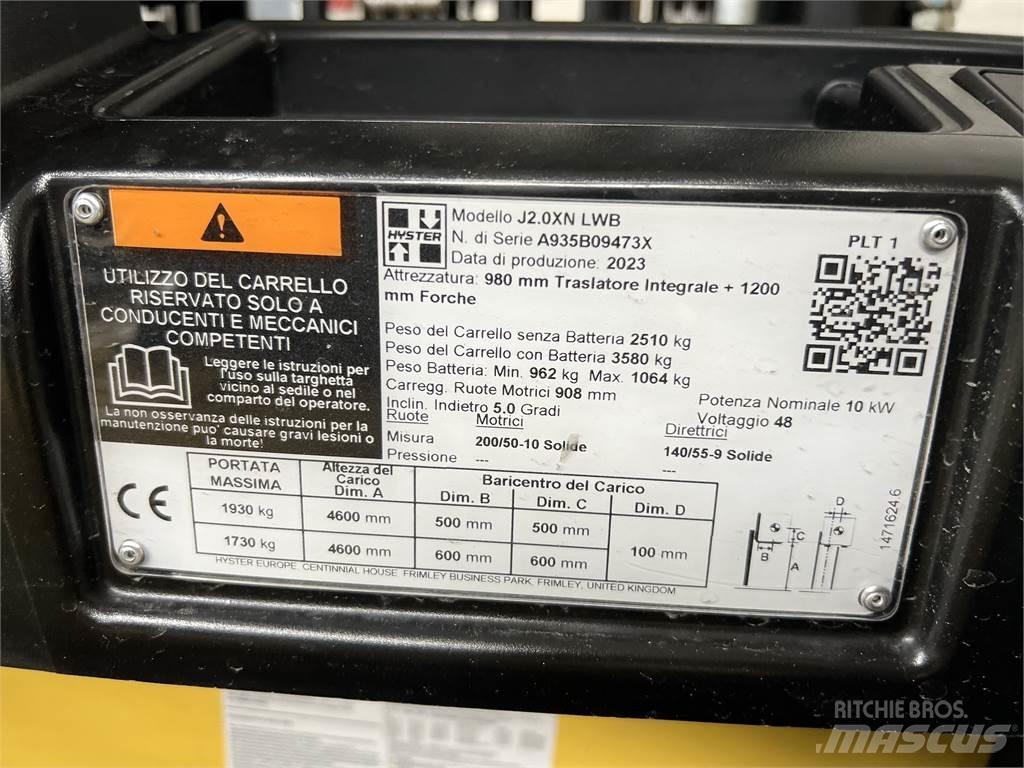 Hyster J2.0XN/ NEU Carrelli elevatori elettrici