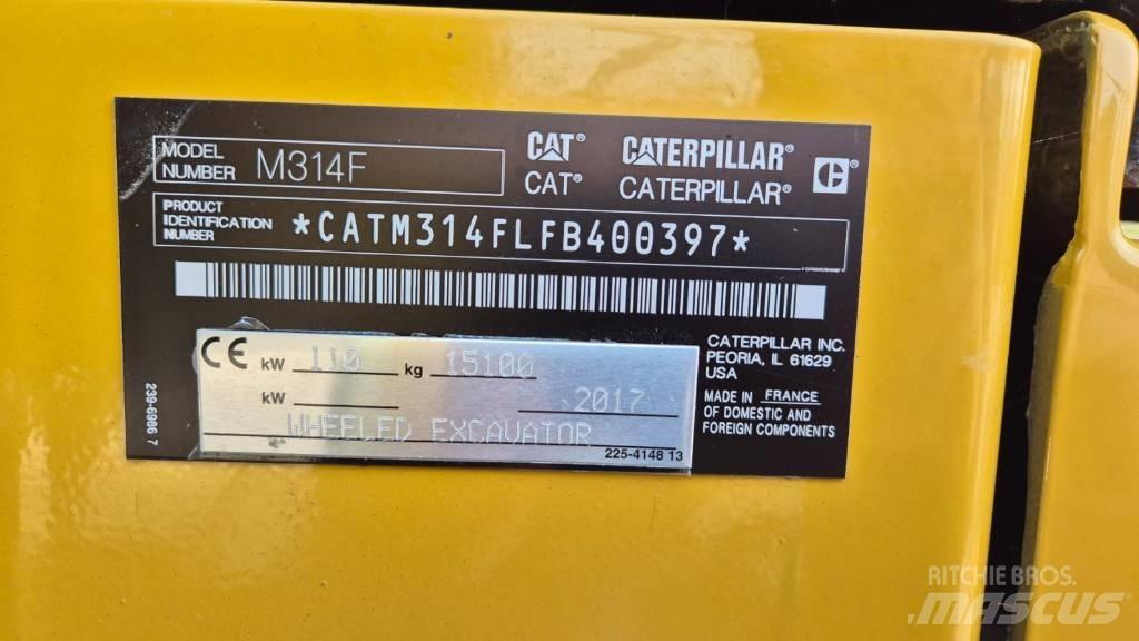 CAT M 314 F Escavatori gommati