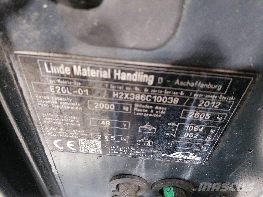Linde E20L-01 Carrelli elevatori elettrici
