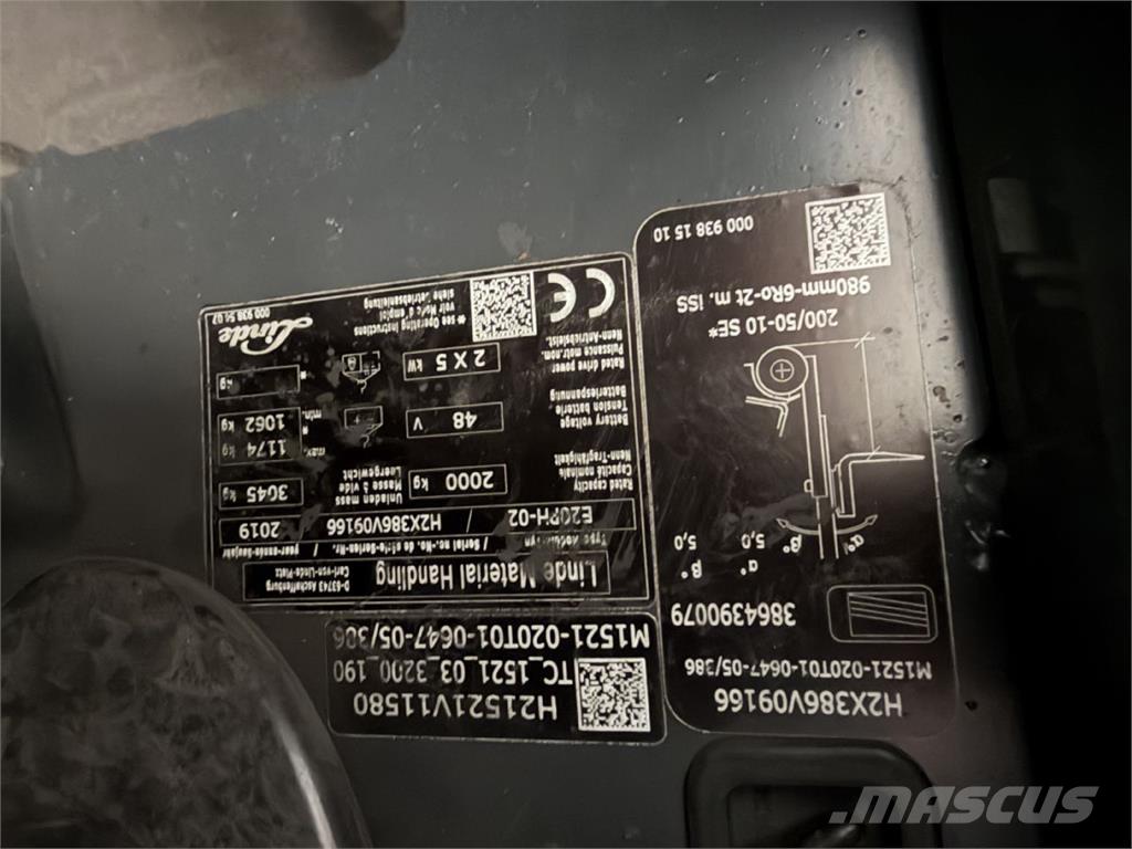 Linde E 20PH-02 Carrelli elevatori elettrici