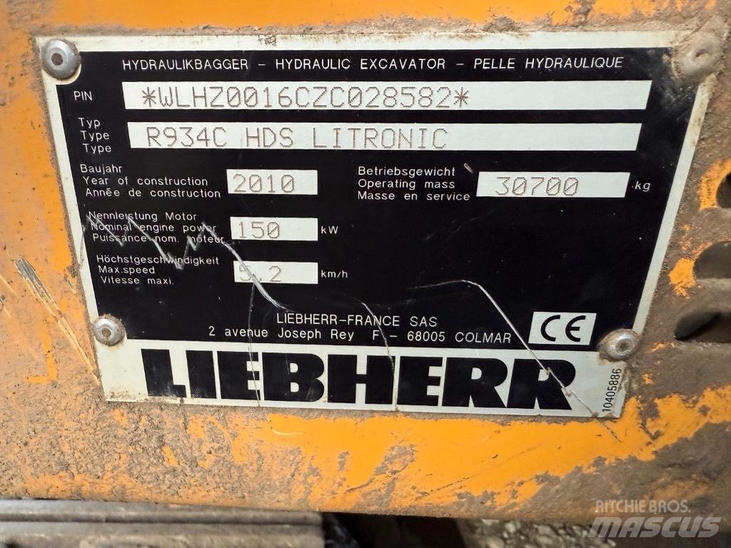 Liebherr R 934 C Escavatori cingolati