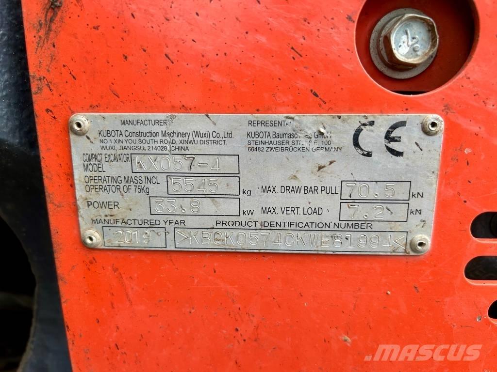 Kubota KX 057-4 Miniescavatori