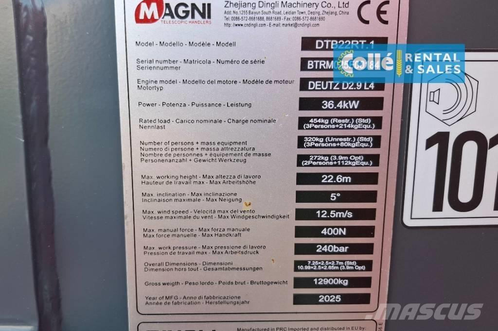 Magni DTB 22 RT | 2025 Piattaforme a braccio telescopico