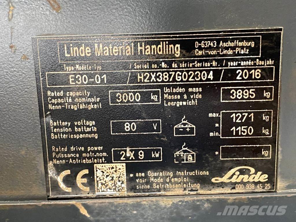 Linde E30-01 Carrelli elevatori elettrici
