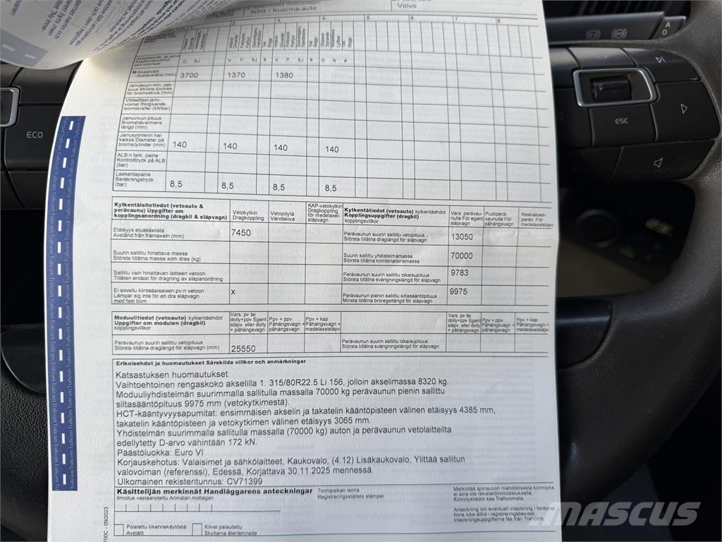 Volvo FMX 500 8X4 Camion con gancio di sollevamento