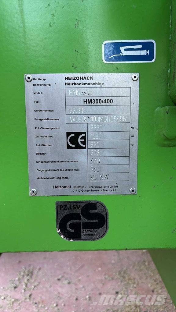 Heizohack HM 6-300 Cippatrice