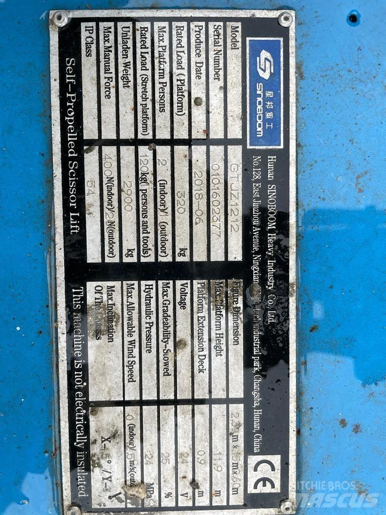 Sinoboom GTJZ 1212 Piattaforme a pantografo
