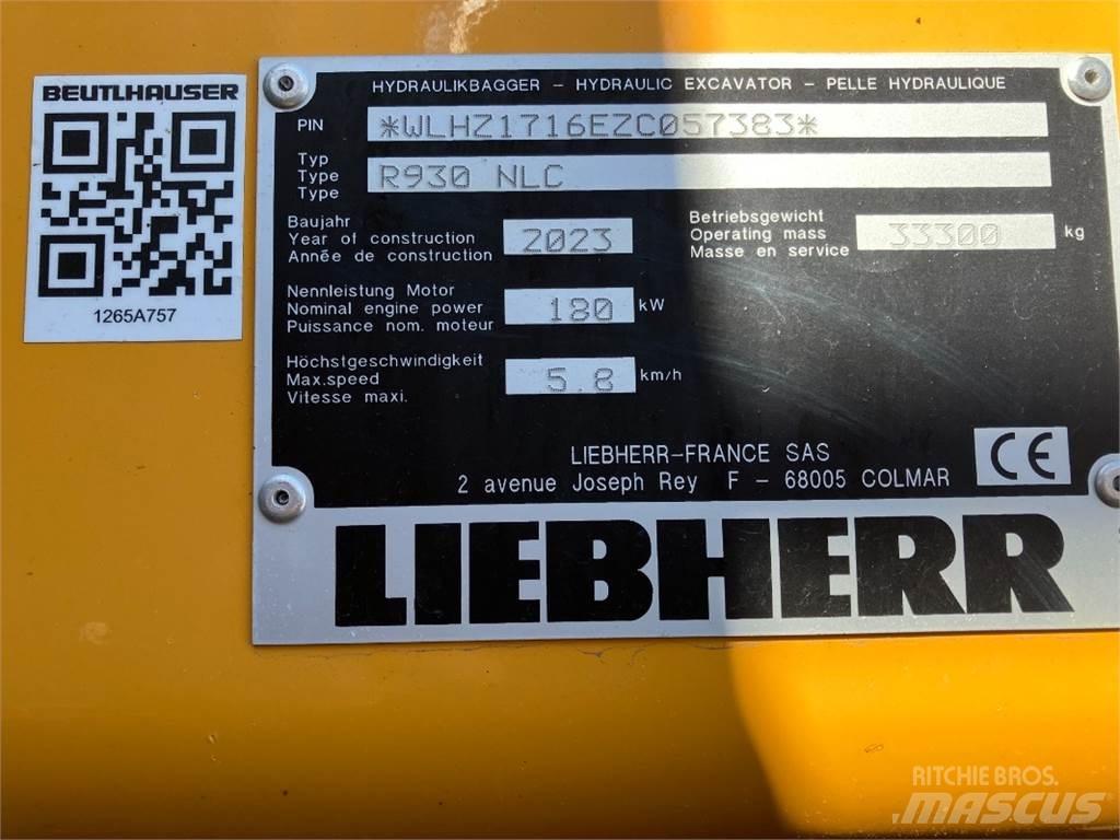 Liebherr R930 Escavatori cingolati