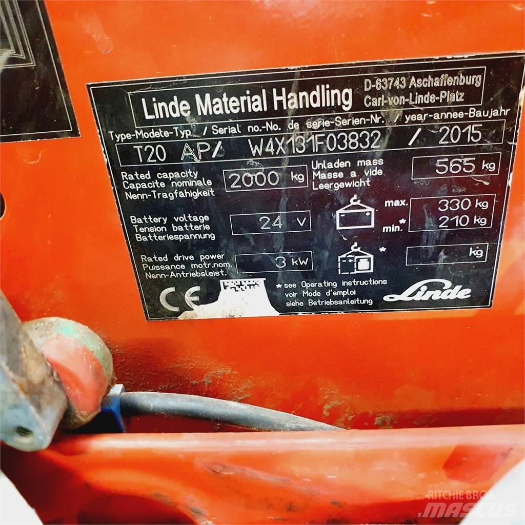 Linde T20AP kurz Transpallet manuale