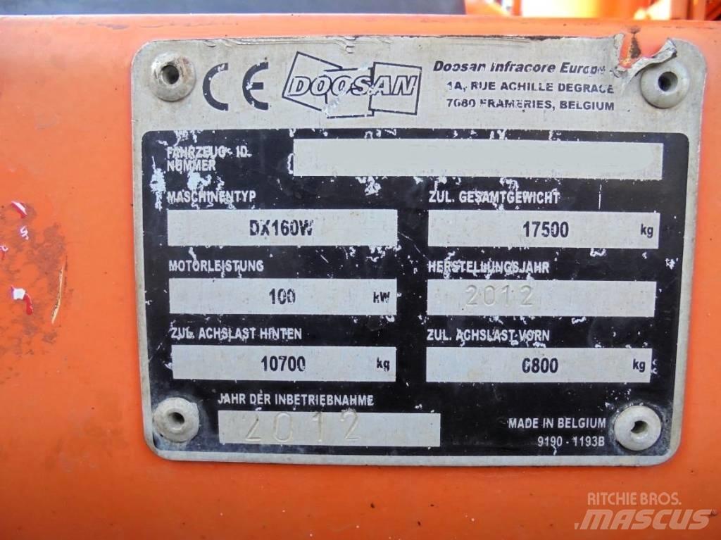 Doosan DX 160 W Escavatori gommati