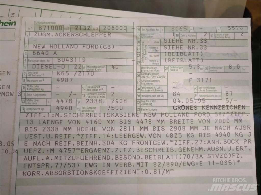 Ford 6640 Trattori