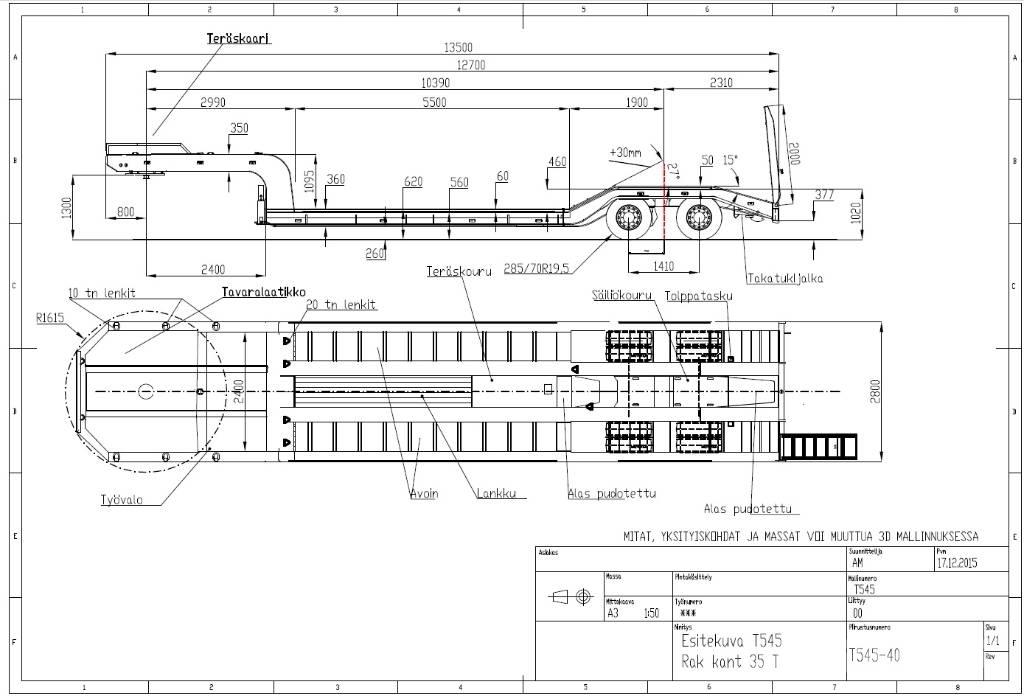 Siimet T545-37 Semirimorchi Ribassati