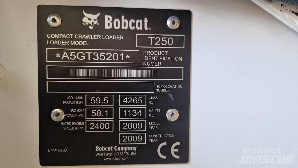 Bobcat T 250 Pale cingolate