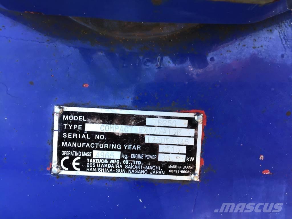 Takeuchi TB 250 Miniescavatori