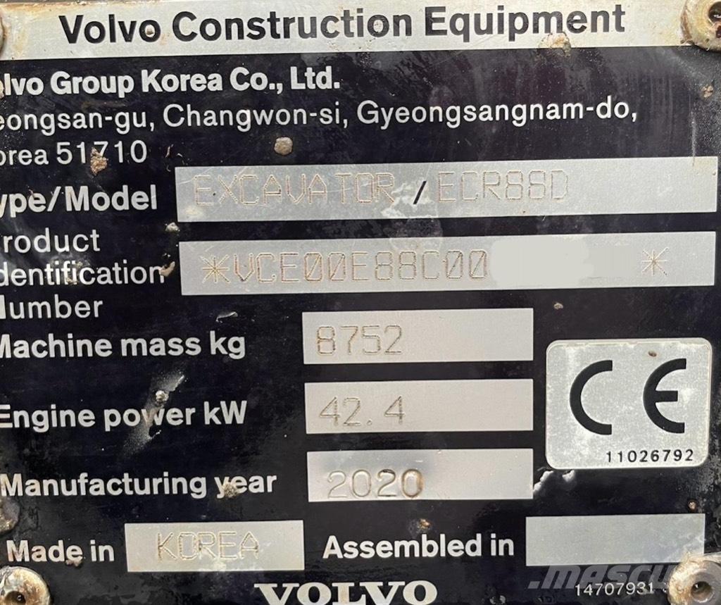 Volvo ECR 88 D PRO Escavatori medi 7t - 12t
