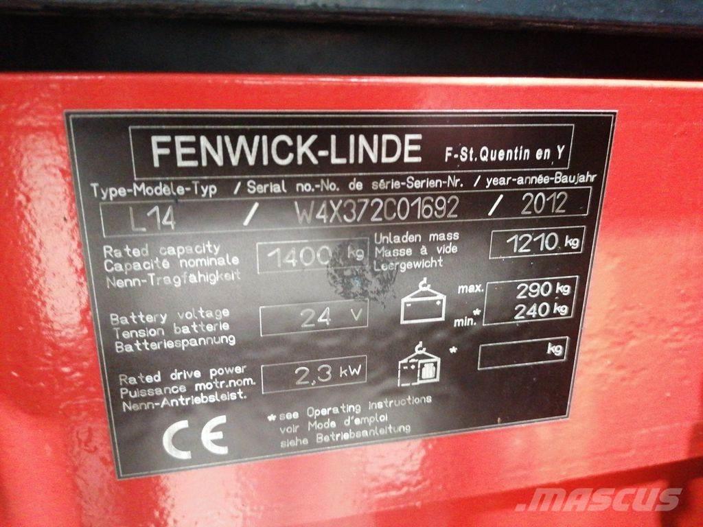 Linde L14 Transpallet uomo a terra