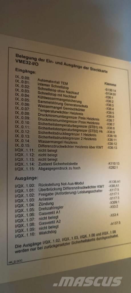 MWM TBG 620 V16 K Generatori a gas