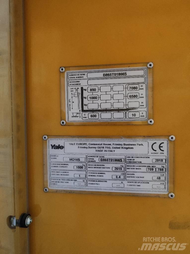 Yale MO10E Commissionatore alto livello