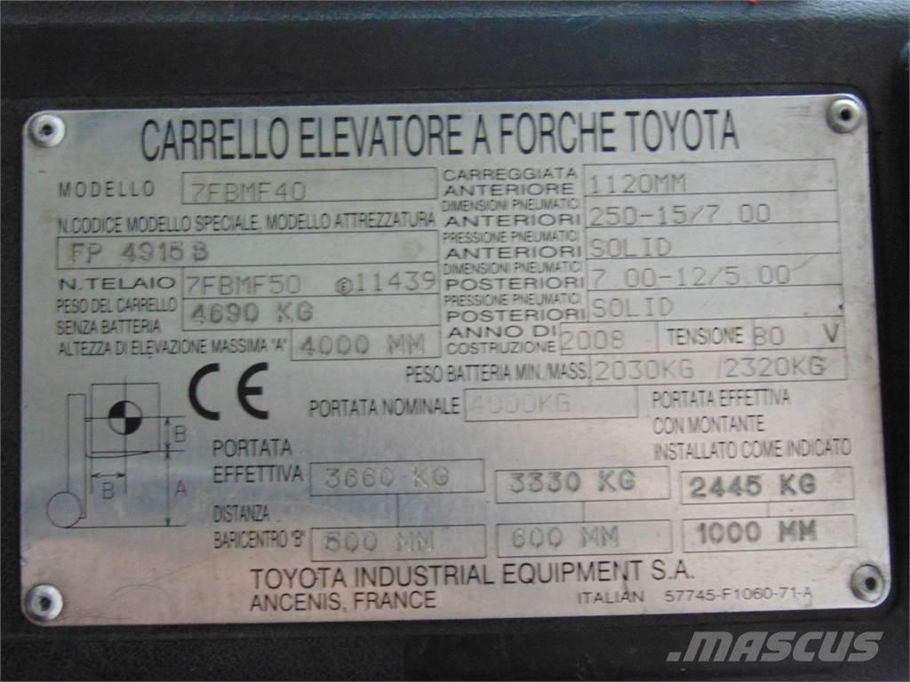 Toyota 7FBMF40 Carrelli elevatori elettrici