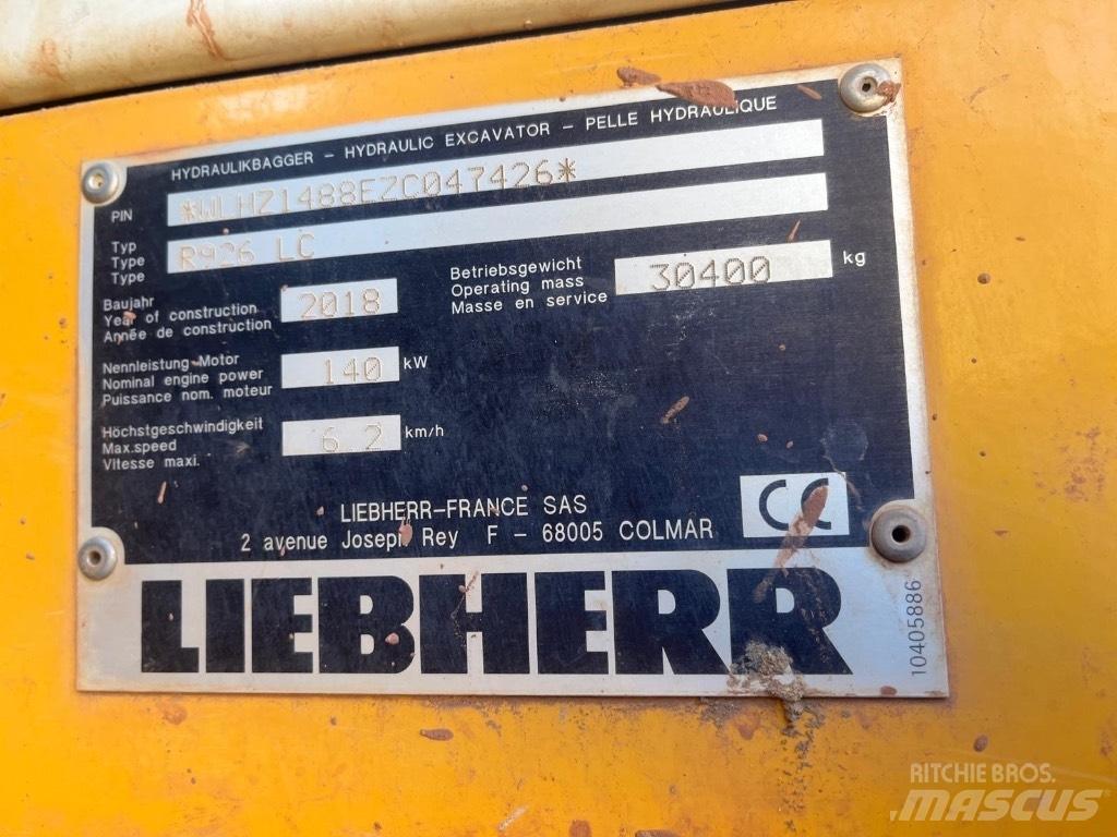 Liebherr R 926 LC Escavatori cingolati
