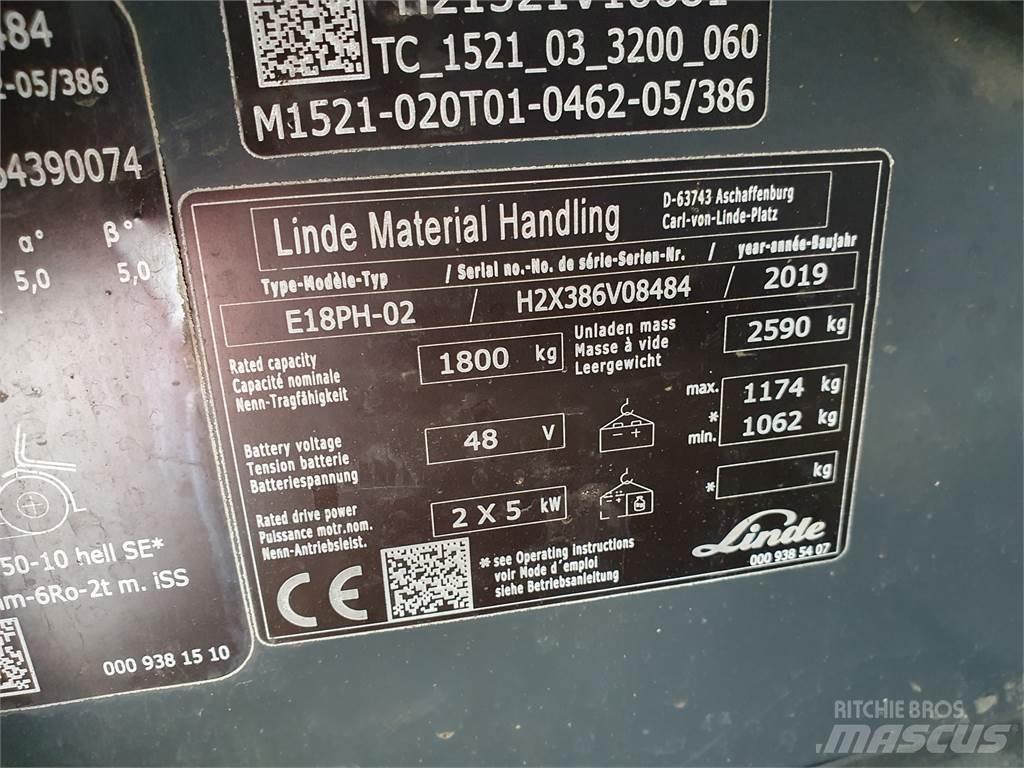 Linde E18PH Carrelli elevatori elettrici