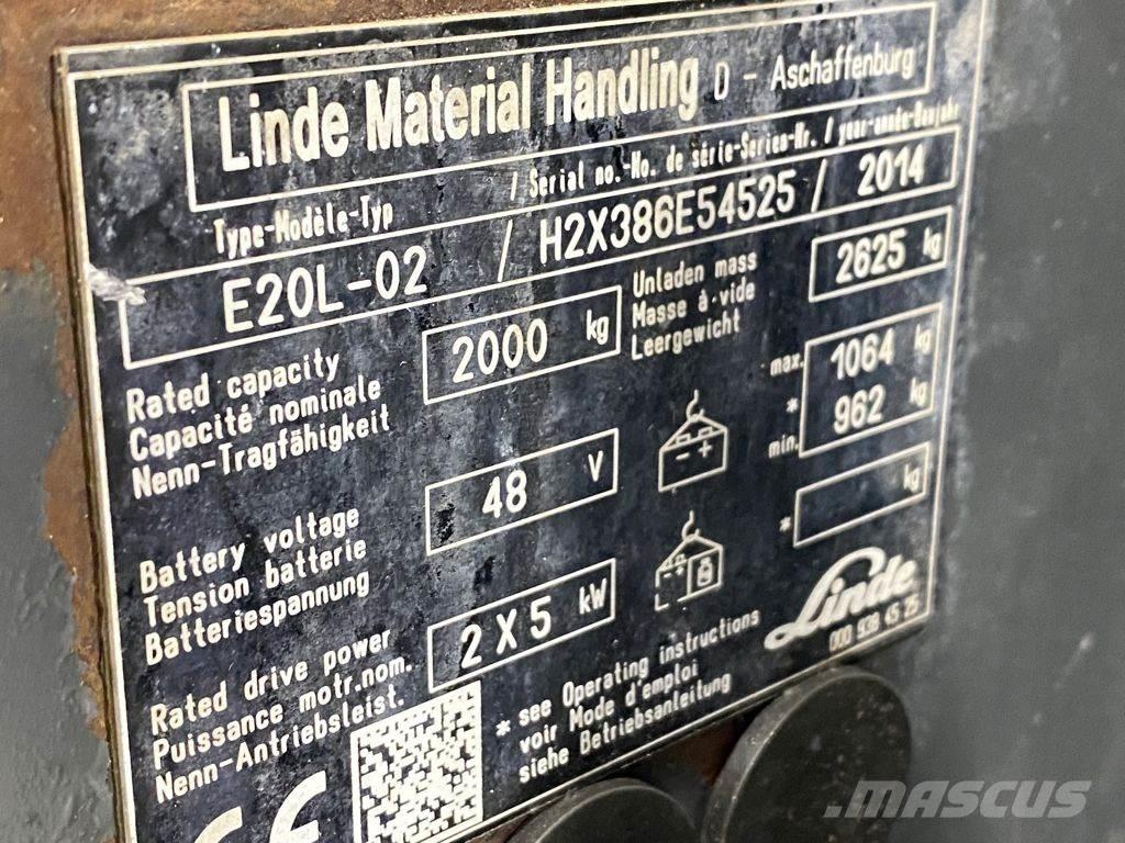 Linde E20L-02 Carrelli elevatori elettrici