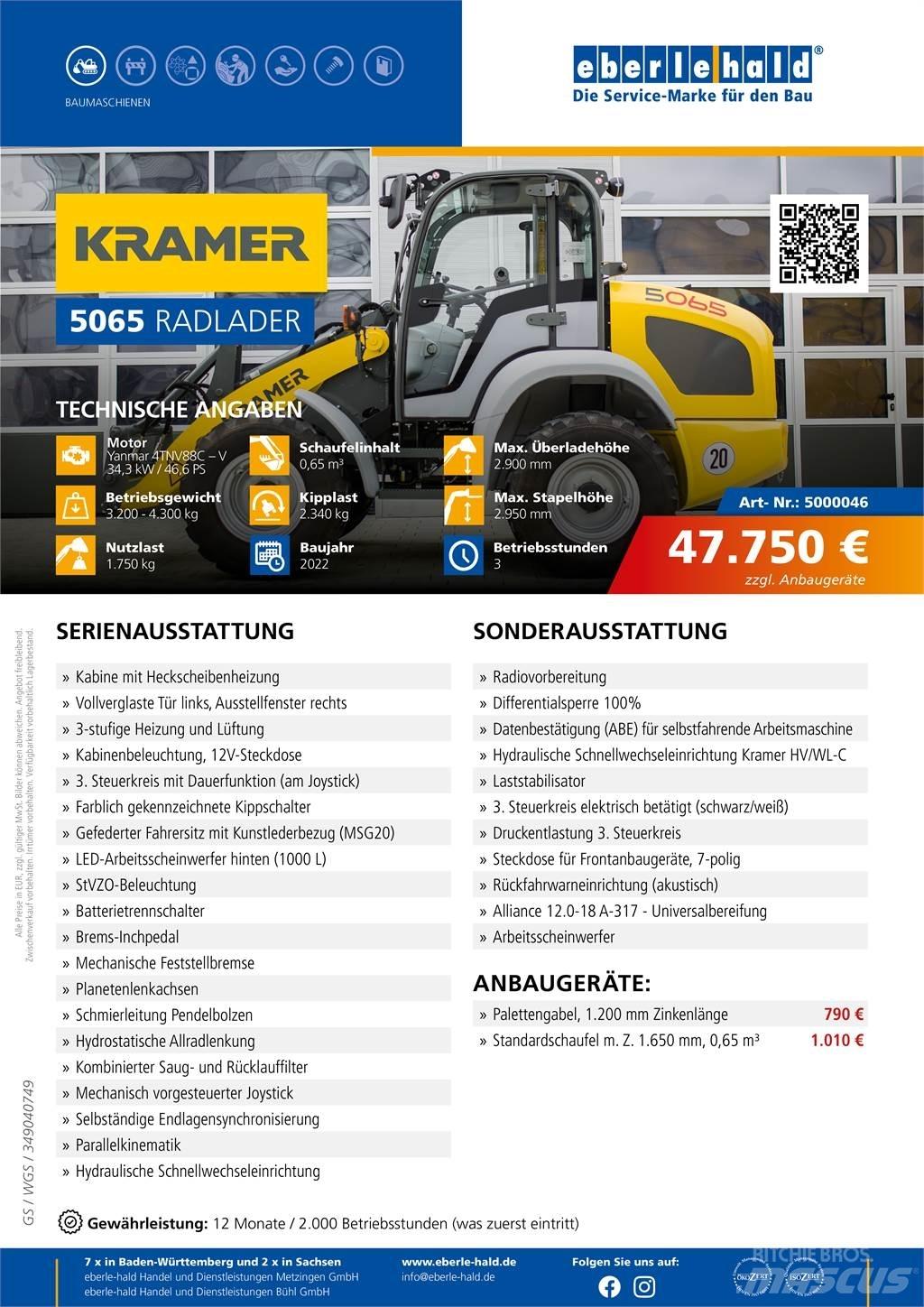 Kramer 5065 Pale gommate