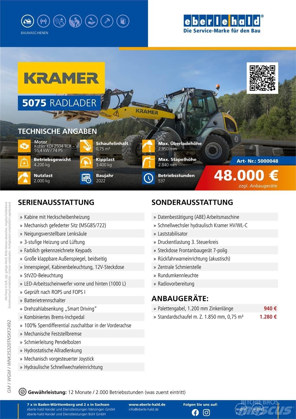 Kramer 5075 Pale gommate
