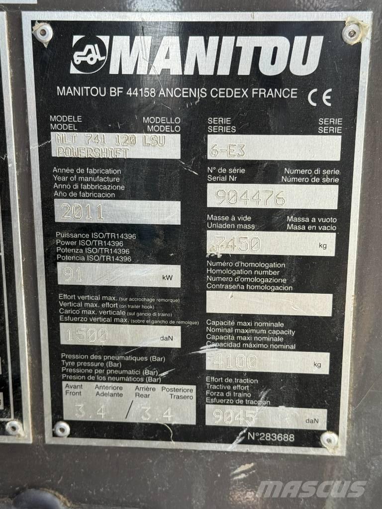Manitou MLT 741-120 Sollevatori telescopici