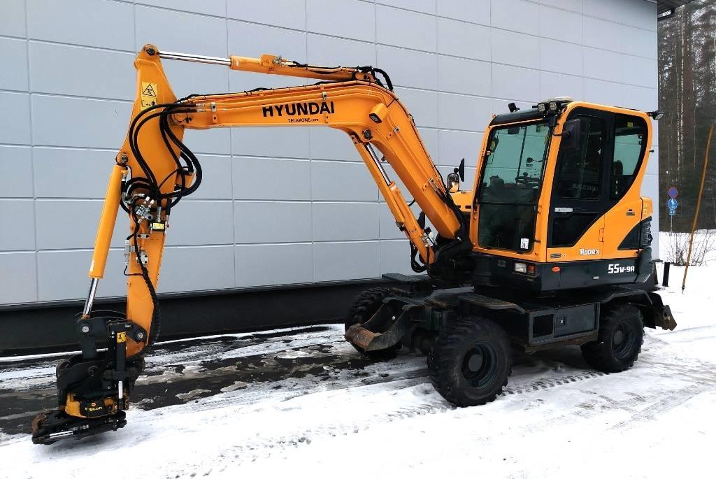 Hyundai 55W-9a Escavatori gommati