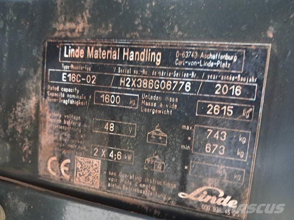 Linde E16C-02 Carrelli elevatori elettrici