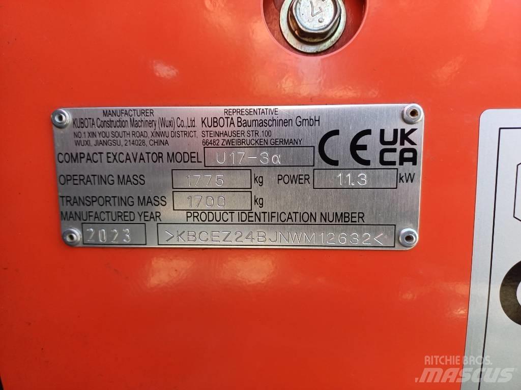 Kubota U 17-3 Miniescavatori