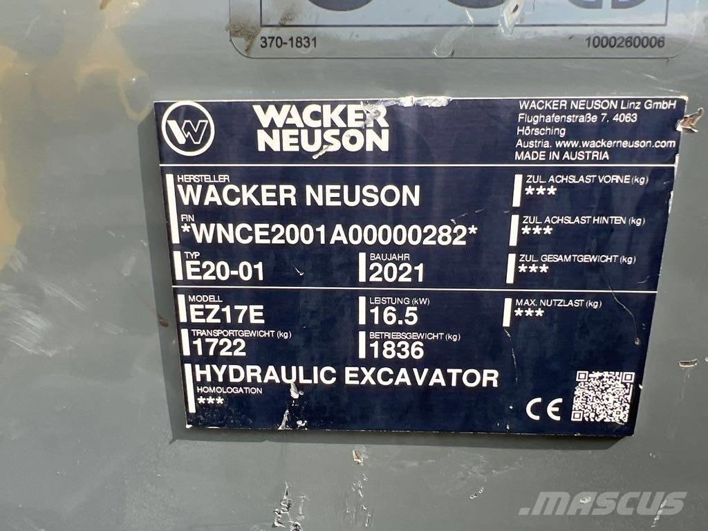 Wacker Neuson EZ17e Escavatori cingolati