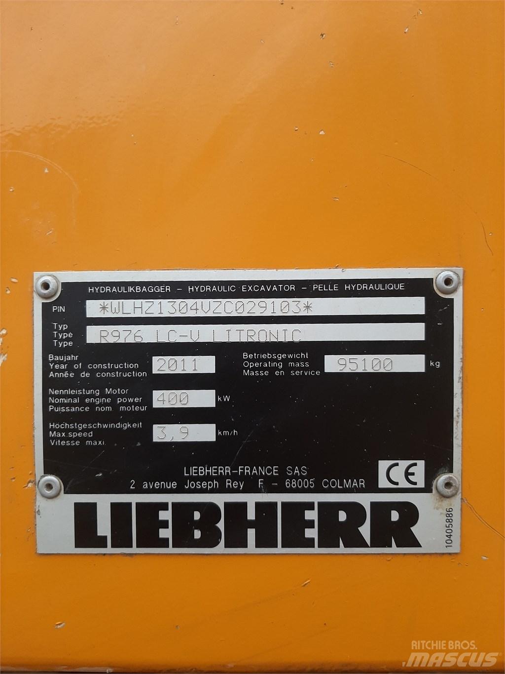 Liebherr 976 Escavatori cingolati