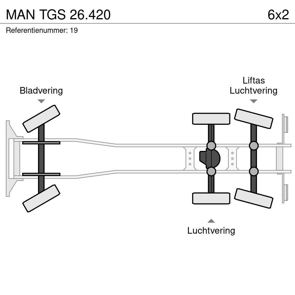 MAN TGS 26.420 Camion con gancio di sollevamento