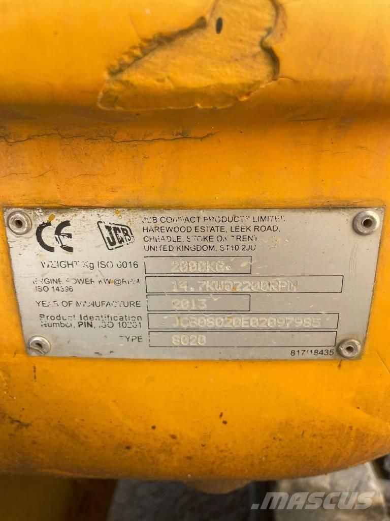 JCB 8020 Miniescavatori