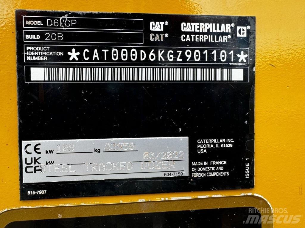 CAT D 6 LGP Dozer cingolati