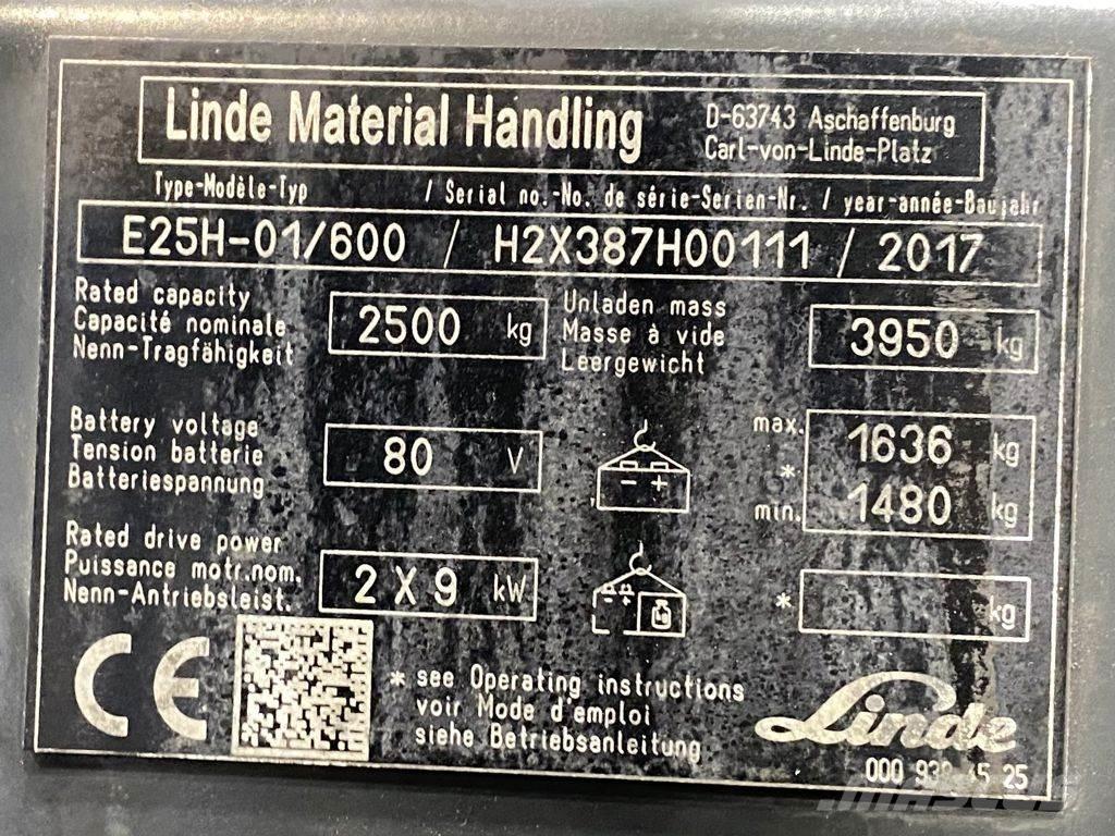 Linde E25H-01/600 Carrelli elevatori elettrici