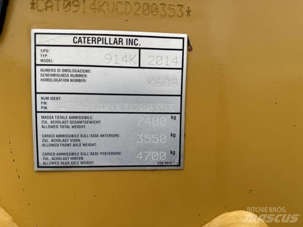 CAT 914K shovel Pale gommate