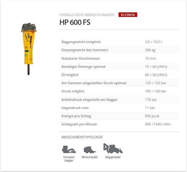 Indeco HP 600 FS Martelli - frantumatori