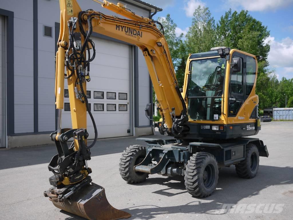 Hyundai R 55W-9A Escavatori gommati