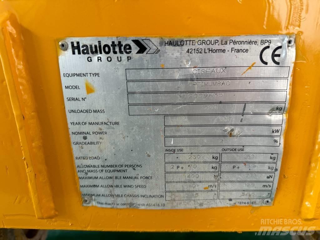 Haulotte OPTIMUM 8 Piattaforme a pantografo