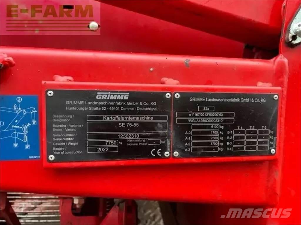 Grimme se 75-55 sb Attrezzature  raccolta patate - Altro