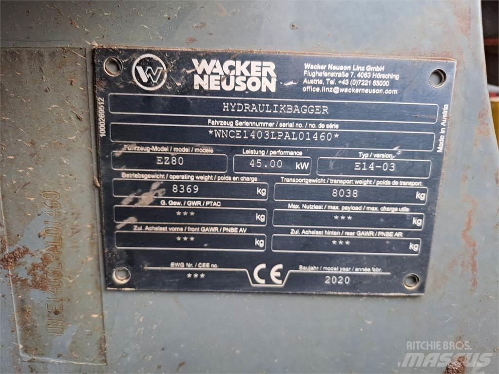 Wacker Neuson EZ80 Escavatori cingolati